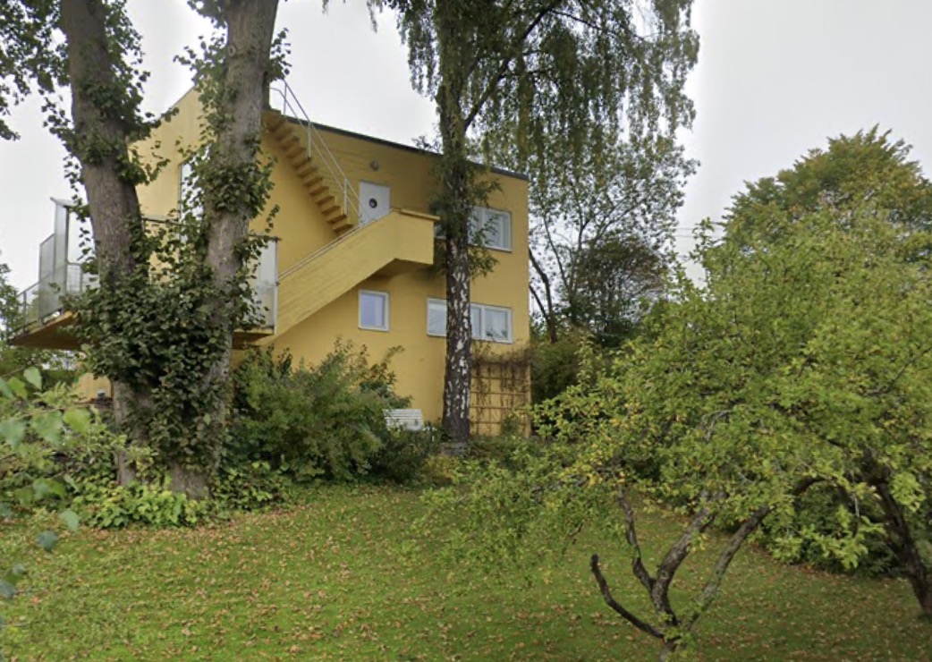 Functionalist villa on Planetveien, Oslo western hills