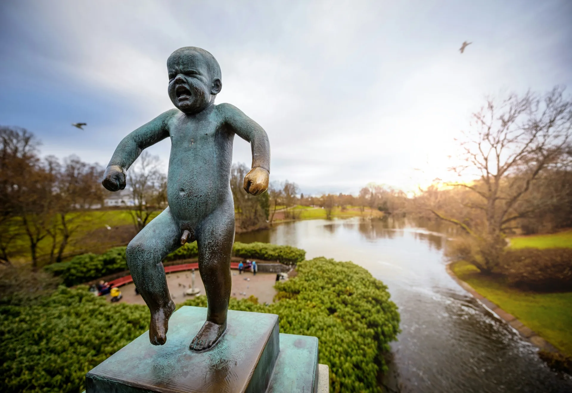 Vigeland's Sinnataggen sculpture